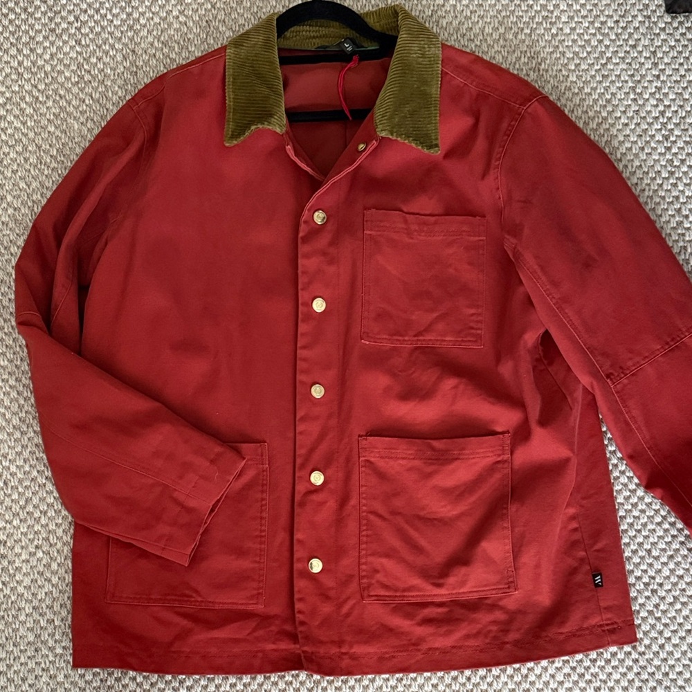Houston White x Target Men's Red Jacket  Corduroy Collar